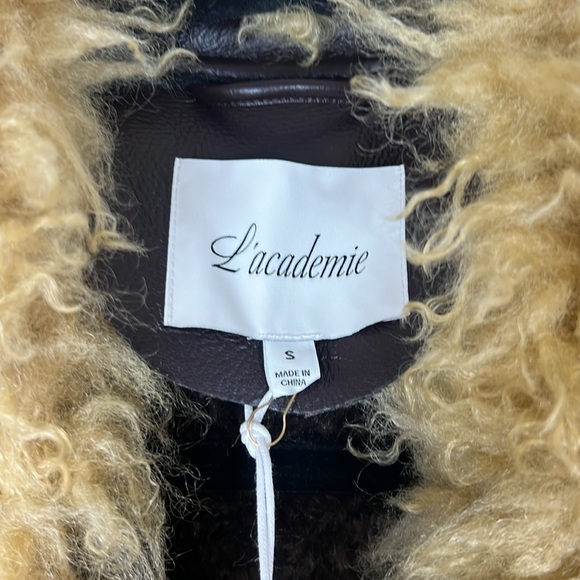 L'Academie x Bridget Rohena Jacket in Brown & Tan (New Label) - Picture 9 of 11